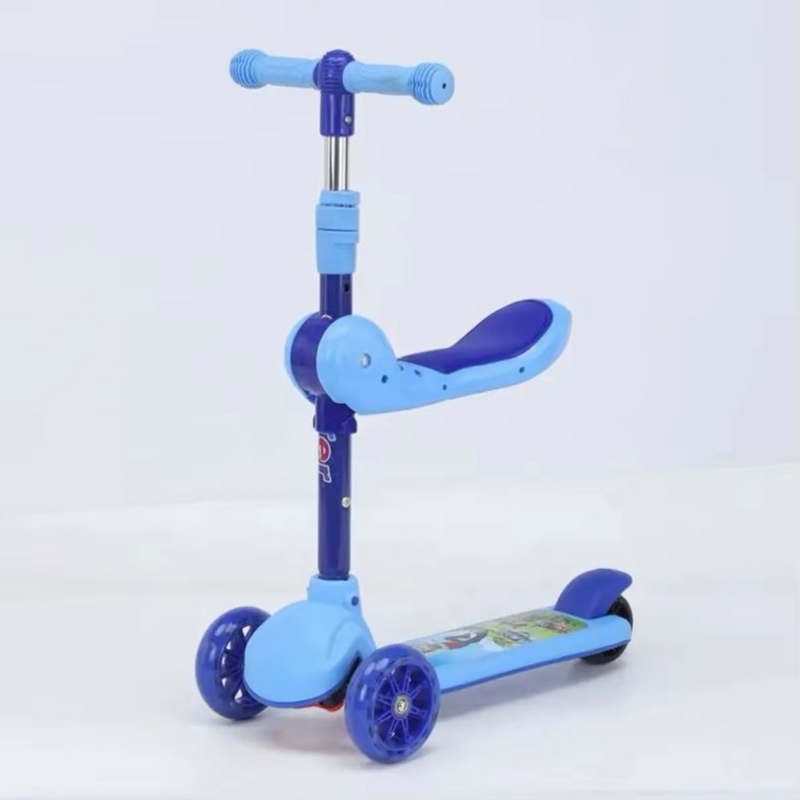 Scooter Kids With Seat Blue Color