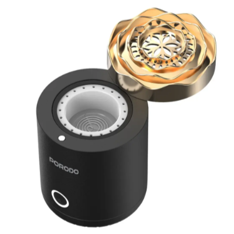 Porodo Lifestyle Rose Mini Incense Burner - Black