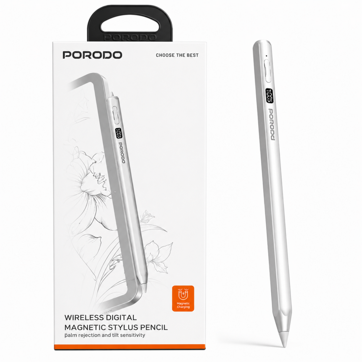 Porodo Wireless Digital Magnetic Stylus Pencil For Ipad