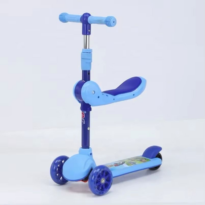 Scooter Kids With Seat Blue Color
