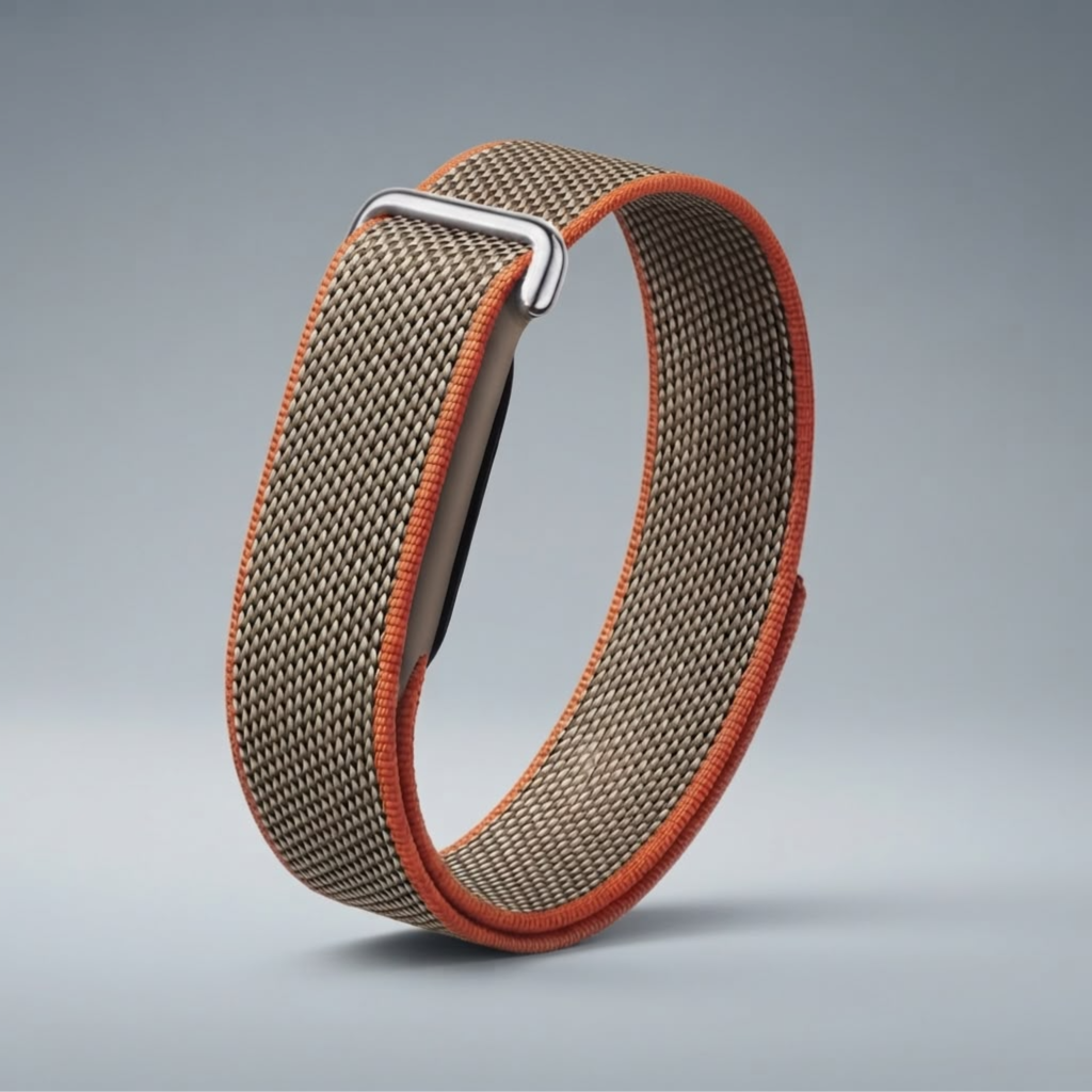 Wizard Nylon Loop Strap for Google Fitbit Air- Brown