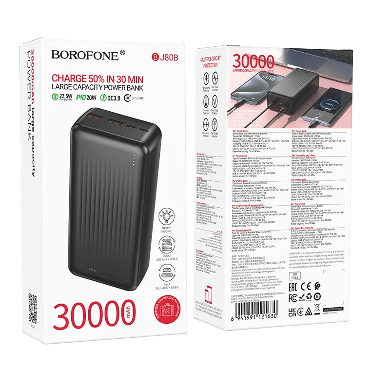 Borofone Power Bank 30000Mah Bj80B