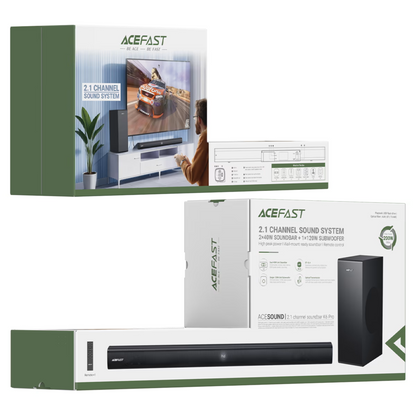 ACEFAST K6 Pro 200W 2.1 Channel Soundbar with Subwoofer