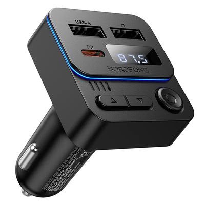 Borofone 45W High Power Bluetooth Fm Transmitter And Pd Fast Car Charger -Bc61