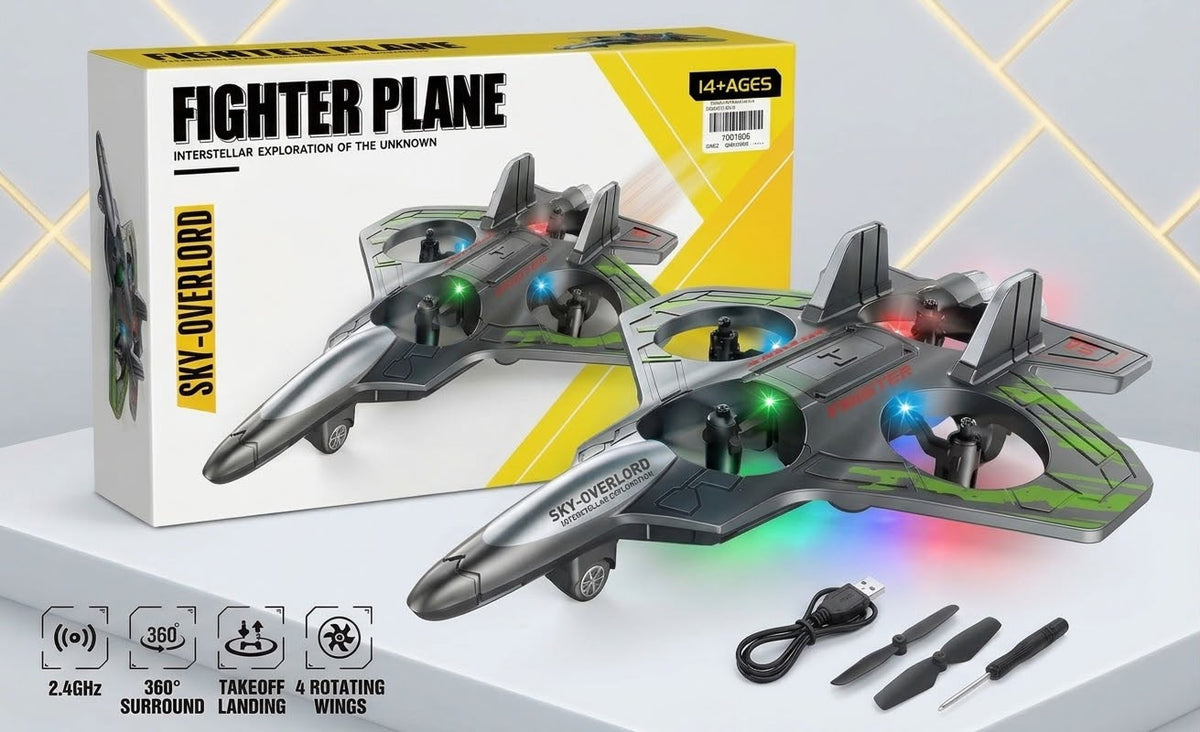 Remote Control Rc Fighter Plane Kids Toy 