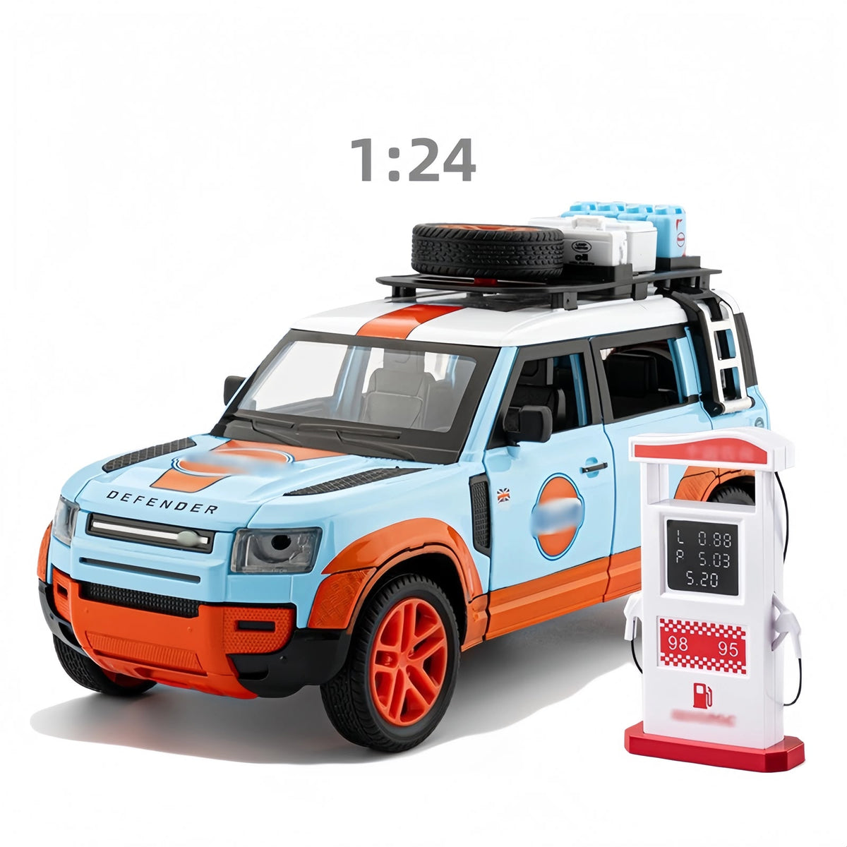 Die-Cast Land Rover Defender Gulf Edition Car