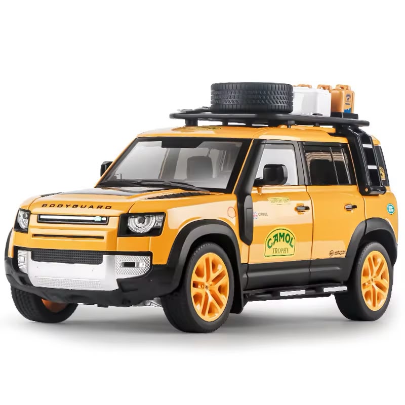 Die-Cast Land Rover Defender 110 Camel Trophy Edition Car