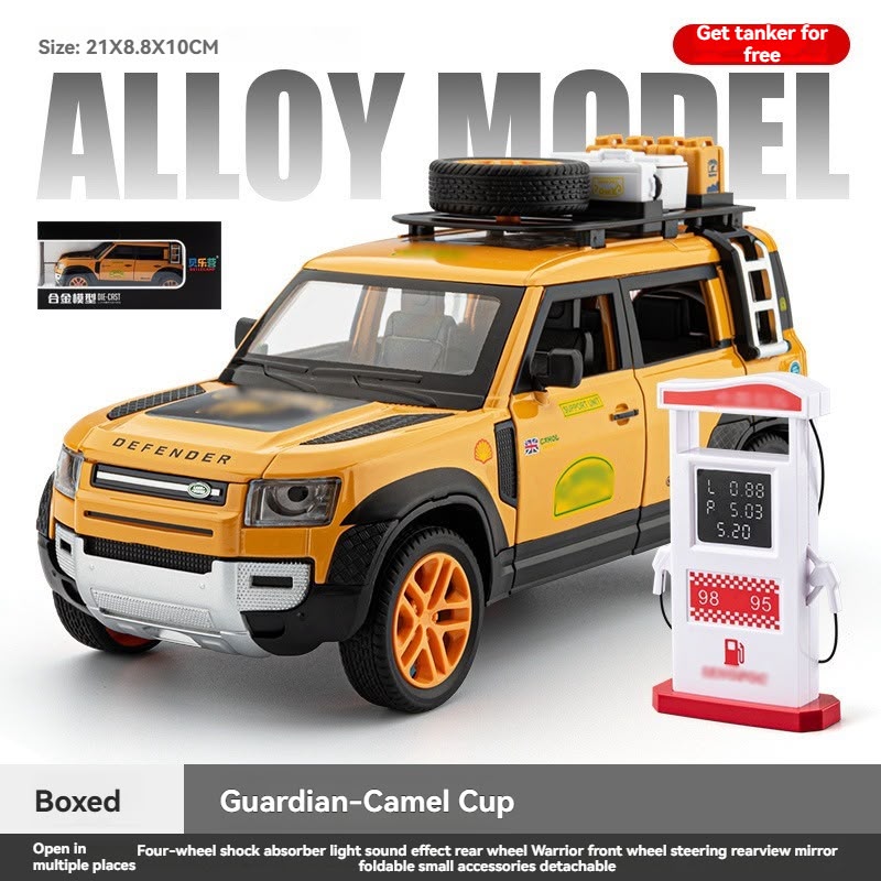 Die-Cast Land Rover Defender 110 Camel Trophy Edition Car