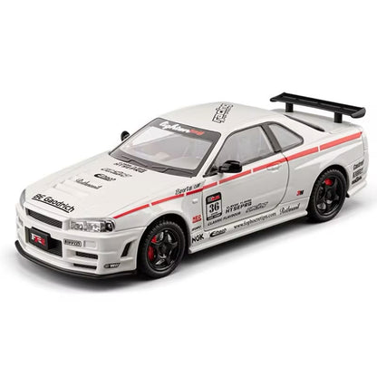 Die-Cast Car 1:24 Nissan Skyline GT-R R34