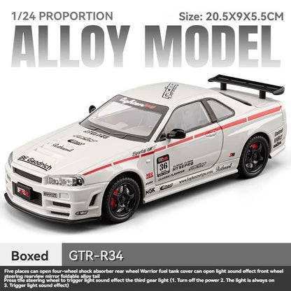 Die-Cast Car 1:24 Nissan Skyline GT-R R34