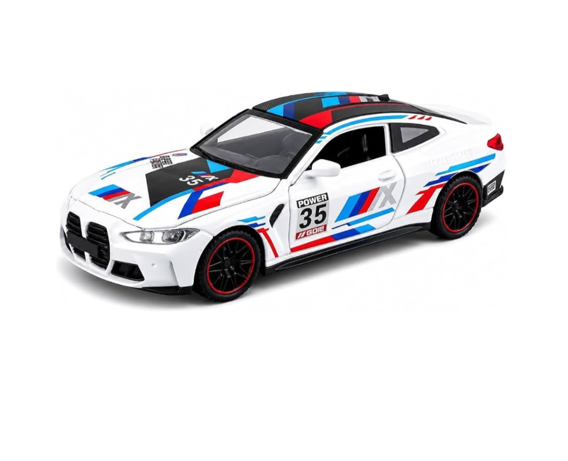 Die-Cast 1:24 Scale BMW M4 GT3 Car white