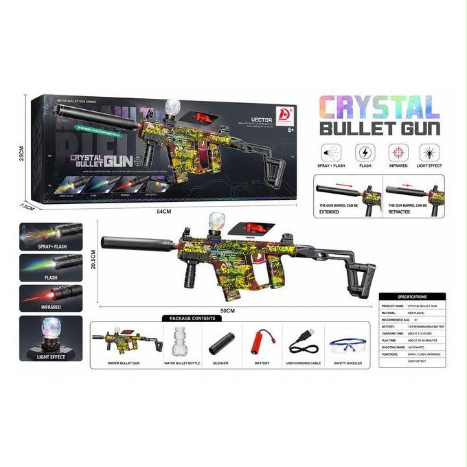 Electric Gel Blaster Toy Gun Vector