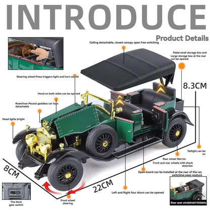 Die-Cast 1:24 Scale 1925 Rolls-Royce Phantom Car