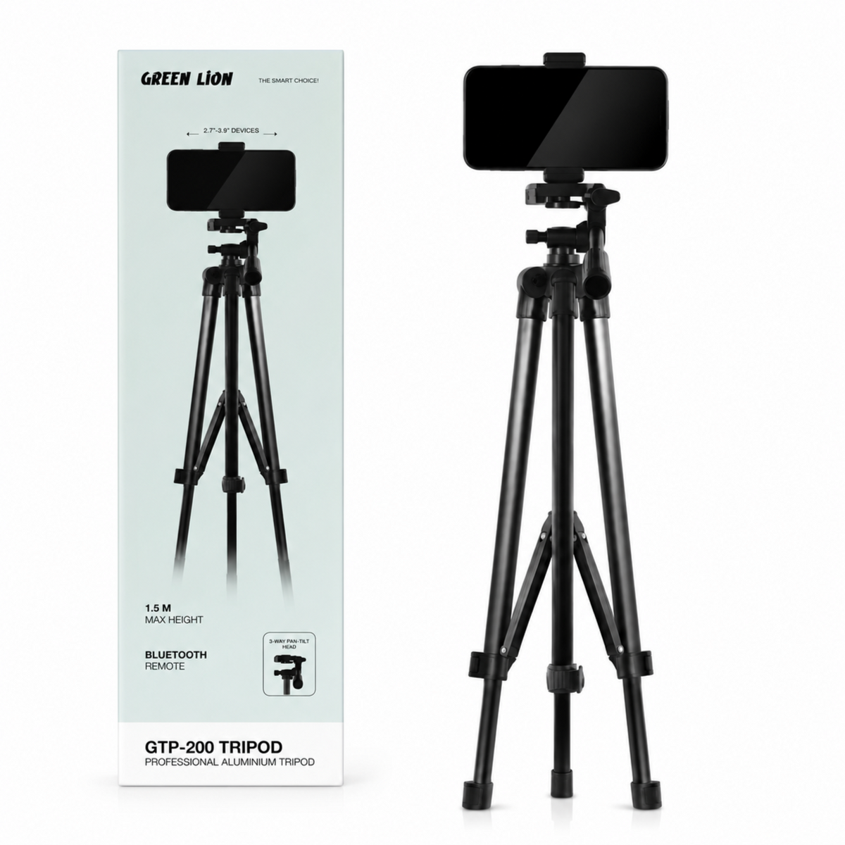 Green Lion GTP-200 Professional Aluminum Tripod - GTP-200